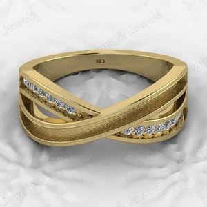 High Quality 925 Sterling Silver Cross Band Semi Mounting Bezel <b>Ring</b> Setting With CZ Resin Ashes Work Customizable Size Jewelry - Product Image 1