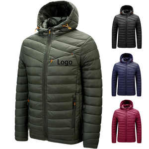 Chaqueta acolchada de invierno ligera de nailon 100% personalizada OEM para hombre, chaqueta acolchada de talla grande para uso en invierno, ropa informal para hombre - Product Image 5
