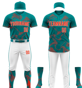 Vente en gros d'uniformes de baseball personnalisés | Kit de sublimation maillot et pantalon | Vêtements d'équipe en polyester respirant à séchage rapide OEM - Product Image 1