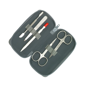Surtechs International Ensemble de manucure 5 pièces de haute qualité Kit de beauté en acier inoxydable PU pour le soin des ongles pour bébé - Product Image 2