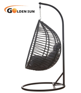 <span class=keywords><strong>Columpio</strong></span> plegable de mimbre y ratán con huevos traseros, cojín suave, columpios para Patio, silla <span class=keywords><strong>tipo</strong></span> <span class=keywords><strong>huevo</strong></span> para interiores y exteriores para dormitorio - Product Image 3