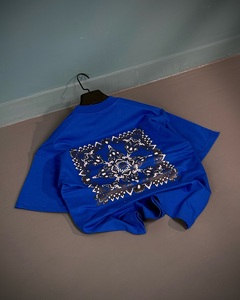 เสื้อยืดผ้าคอตตอน Pima สำหรับผู้ชายพิมพ์ลาย100% 230 GSM ไหล่ตกไซส์ใหญ่พิเศษออกแบบได้ตามต้องการ - Product Image 2