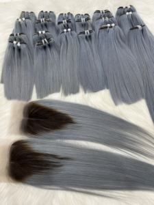 Extensions de Cheveux Humains Vierges Bruts 100% Vietnamiens de Qualité Supérieure, Double Trame, Lisses, Paquets de Cheveux 100g, Mic Hair Company - Product Image 4