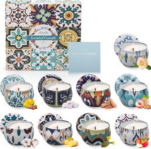 Velas perfumadas a granel para mujeres, velas de aromaterapia con 2 posavasos, perfectas para el hogar, cumpleaños, de la madre Día, regalos de Acción de Gracias - Product Image 3