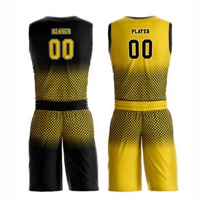 Shorts respirants d'uniformes de basket-ball réversibles de qualité supérieure personnalisés avec des techniques d'impression d'été de grande taille de conception personnalisée - Product Image 3