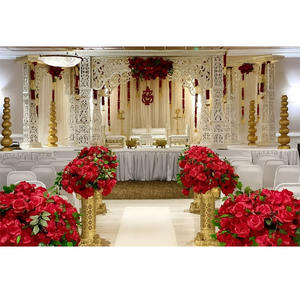 Ensemble de mandap de mariage indien le plus vendu - Démontable, en fibre de verre, taille et couleur personnalisables, décoration d'événements de luxe, prix d'usine, États-Unis - Product Image 1