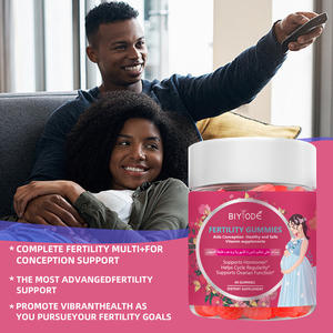 Gomitas de fertilidad de suplementos herbales OEM y ODM, etiqueta privada personalizada, soporte nutricional para mujeres, certificado de fábrica GMP HALAL COA - Product Image 4