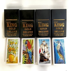 Naipes de Plástico Personalizados de Alta Calidad King Gold Deluxe para Juegos de Cartas de Póquer, OEM Disponible, Fabricante Indio - Product Image 6