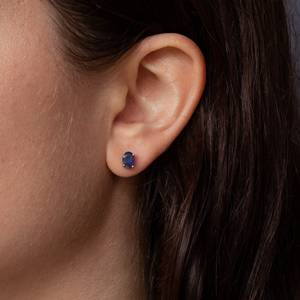 Anillo de Compromiso y Boda para Mujer, Clásico, con Zafiro Natural Facetado en Bruto, Engaste de Garra, Gema Hecha a Mano, Plata de Ley 925 Chapada en Oro - Product Image 6