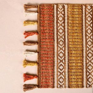 Handmade Vintage Multicolored <b>Yoga</b> Rug Modern Flat Woven Cotton Carpet for Home Decor and Meditation Feet Carpet <b>Mats</b> by ITHL - Product Image 3