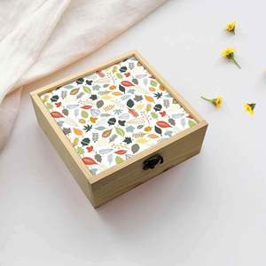 Caja de Joyería de Madera Natural Personalizable con Elegantes Diseños Culturales para Interiores Sofisticados, Precio al por Mayor en India - Product Image 1