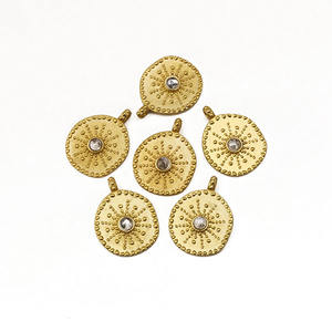 Best-seller ElJoyero boucle unique lisse pince de serrage de pierres précieuses réglage diy pendentif connecteur à la mode boucle d'oreille fabrication de bijoux - Product Image 1