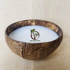 TOP SELLING <b>COCONUT</b> SHELL <b>CANDLE</b> HOLDER for DECORATION CUSTOMIZED LOGO or PACKING/ <b>COCONUT</b> <b>CANDLE</b> HOLDER - Product Image 1