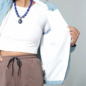 Chaqueta Cortavientos de Nailon para Mujer, Talla Grande, Color Rojo, Plegable, Ropa Deportiva Activa para Exteriores - Product Image 6