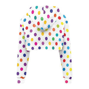 Sudadera Corta Informal de Invierno para Mujer, Diseño Personalizado, Color Sólido, Cómoda, con Logotipo Frontal, Ecológica, de Algodón/Poliéster - Product Image 2