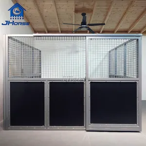 Temporary Equestrian Small Horse Stable Front Doors Sliding Door Horse Stall Box For Barn