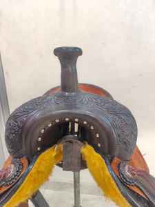 Silla de Montar de Cuero Vacuno Occidental de Alta Calidad para Cortar Asientos y Jockey, Armazón de Cuero Crudo, Herrajes de Acero Inoxidable - Product Image 5