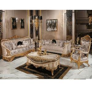Turkish Hand Carved Living Room Furniture Set Persian Style Hand Carved Drawing Room <b>Sofa</b> Set Luxurious Royal Carved <b>7</b> <b>Seater</b> so - Product Image 1