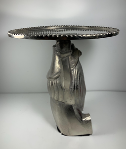 ชุดอุปกรณ์ตกแต่งงานแต่งงานสุดหรู ถาดวางเค้กทำมือรักษ์โลก ถาดโลหะสีทอง จานโชว์แบบกระจก - Product Image 3