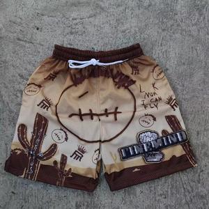 OEM Men's Summer <b>Mesh</b> Shorts Sports Fitness GymWear Streetwear Hot Selling Product Elastic Waist Drawstring 5 Inch Inseam OEM - Product Image 2