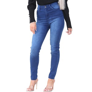 กางเกงยีนส์รัดรูปเอวสูงสำหรับผู้หญิงกางเกงยีนส์ยืดได้เข้ารูปสำหรับสตรีทแฟชั่นลำลองกางเกงยีนส์ RRI-WDJP-24 - Product Image 3