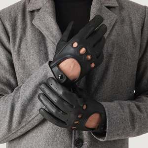 Guantes de Conducción Ferdinand de Cuero Genuino, Negros, para Deportes de Invierno y Viajes, Aptos para Ciclismo y Uso Diario - Product Image 5