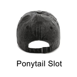 หมวกเบสบอลแบบคลาสสิกปรับได้ สีดำ ยีนส์ฟอก ทรงเรียบ ขาดๆ แบบ Trucker Hat  แบบ Snapback หมวกแก๊ปทรง Dad Hat สำหรับตีกอล์ฟ - Product Image 3