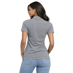 เสื้อโปโลสีเทาเหล็ก 08 สำหรับชมรมนักศึกษาหญิงกรีก สีชมพูและสีเขียว สไตล์ลำลองทันสมัย - Product Image 2