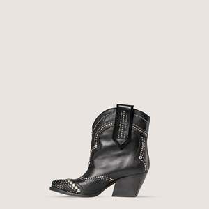 Ivy Black Élégant Cheville Hauteur Texan Bootie Confortable Fit Chaussures - Product Image 3
