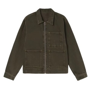 แจ็กเก็ตผ้ายีนส์สำหรับผู้ชายตามสั่งสไตล์ฮิปฮอปสีฟ้าแบบลำลองมีซิประบายอากาศได้ดีเป็นมิตรกับสิ่งแวดล้อมฤดูใบไม้ร่วง - Product Image 6