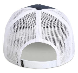 Casquette de camionneur bicolore, devant blanc, casquette en maille, couleur contrastée, casquettes snapback, casquettes de baseball à 5 panneaux - Product Image 2