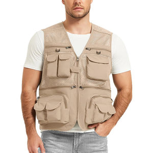 Gilet de pêche respirant 2025 pour homme – Vêtement de sport tendance et uni pour homme - Product Image 1