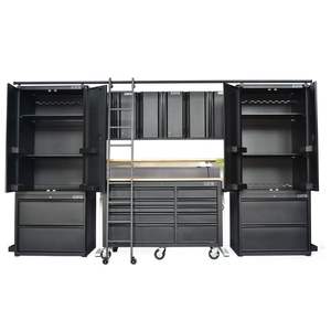 Juego Maestro de gabinetes de herramientas Gabinete de almacenamiento de herramientas de 366cm para mecánico Garaje Almacén Taller Caja de herramientas Juego de gabinete Estándares ISTA - Product Image 4