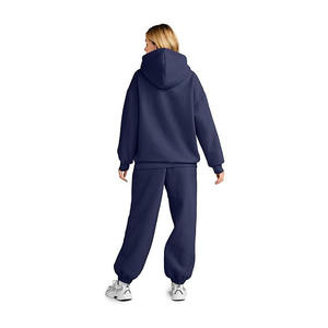 Sudaderas con capucha unisex personalizadas de alta calidad de peso pesado poliéster/algodón polar hombro caído jersey de gran tamaño ropa de calle de invierno - Product Image 2