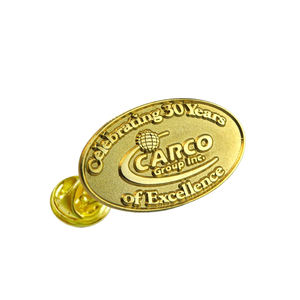 Fabricación personalizada Die Struck Metal Logo Pin de solapa Oro - Product Image 4