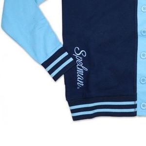 Cárdigan de Punto Casual de Invierno de la Mejor Calidad con Cuello en V, Personalizable con Logotipo, Unisex, Color Azul Cielo, Estampado de Botones, Patrón de Patchwork, Transpirable - Product Image 5