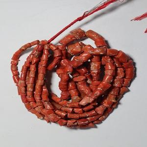 italian Coral Red Coral AAA+Quality Shell Bone Coral Beads Coral Beads Natural <b>Tube</b> Shape Coral Wholesale Price Per Carat - Product Image 3