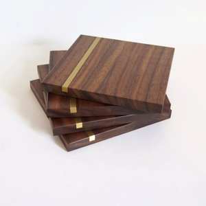Handcrafted Wooden Coaster Set Featuring Natural Grain Heat Resistant Surface For Dining <b>Table</b> Coffee <b>Protection</b> Daily Home Use - Product Image 1