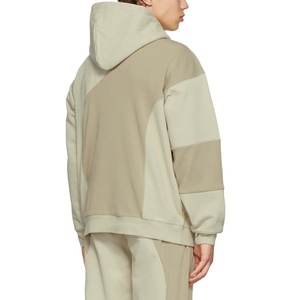 Capucha de manga larga con cordón para hombre, superventas, ropa de calle de calidad superior, bloque de color, Patchwork, logotipo personalizado, estampado de gran tamaño - Product Image 6