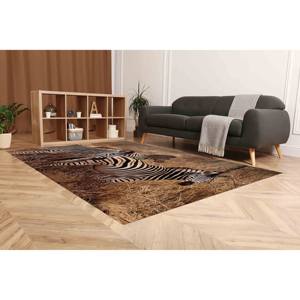 Tapis Zebra Safari Landscape : Tapis d'appoint antidérapant, motif imprimé, tapis en chenille - Product Image 5