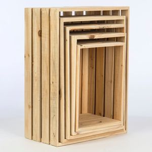 Customised Modern Bohemian Rectangular Wood Tray for Home Storage <b>Organisation</b> Low MOQ Folding Food Carving Bag for Christmas - Product Image 4