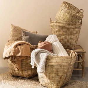 Cesta de bambú tejida a mano de suministro de fábrica para cocina y organización del hogar cestas de almacenamiento natural de alta calidad - Product Image 4