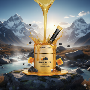 Résine de Shilajit de l'Himalaya en bâtonnet 400mg 8g, logo personnalisé, marque privée, complément alimentaire à base de plantes, sachet de résine de Shilajit pure, miel, noisette - Product Image 2