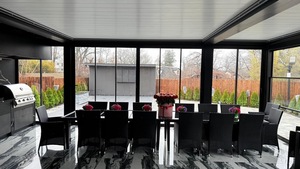 Pergola bioclimatique rétractable en alliage d'aluminium écologique moderne Platin, revêtement en poudre de haute qualité - Product Image 6