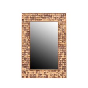 Nouveau design rustique naturel coquille de noix de coco incrustation miroirs décor mur maison décoration intérieure en gros du Vietnam - Product Image 4