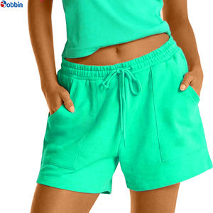 Pantalones Cortos de Moda para Mujer, Estilo Moderno, Pantalones Cortos de Verano para Mujer, Pantalones Cortos de Algodón para Gimnasio, Entrenamiento, Color Personalizado, Transpirables, Casuales - Product Image 5