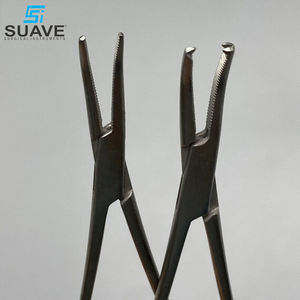 Forma curva hecha a mano buena venta logotipo personalizado hacer propios fórceps quirúrgicos de acero por instrumentos quirúrgicos SUAVE - Product Image 5