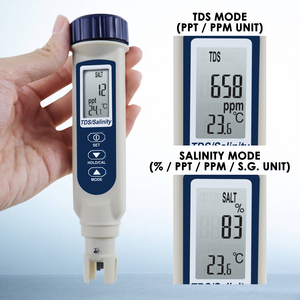 Digital TDS Salinity Water Quality Meter Pocket Size Temperature <b>Tester</b> Digital Salt <b>Tester</b> LCD Display - Product Image 5