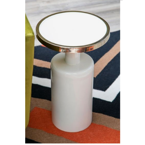 Recién llegado, mesa auxiliar con recubrimiento en polvo, muebles de sala de estar de estilo moderno, mesa auxiliar de lujo a un precio económico - Product Image 3