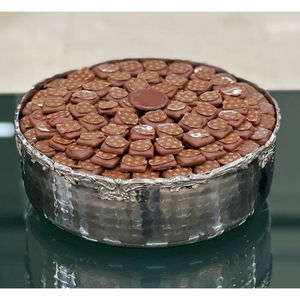 Tazón de dulces de chocolate Chapado en plata moderno Tazón de chocolate redondo de metal de calidad superior para suministros de catering para eventos - Product Image 1